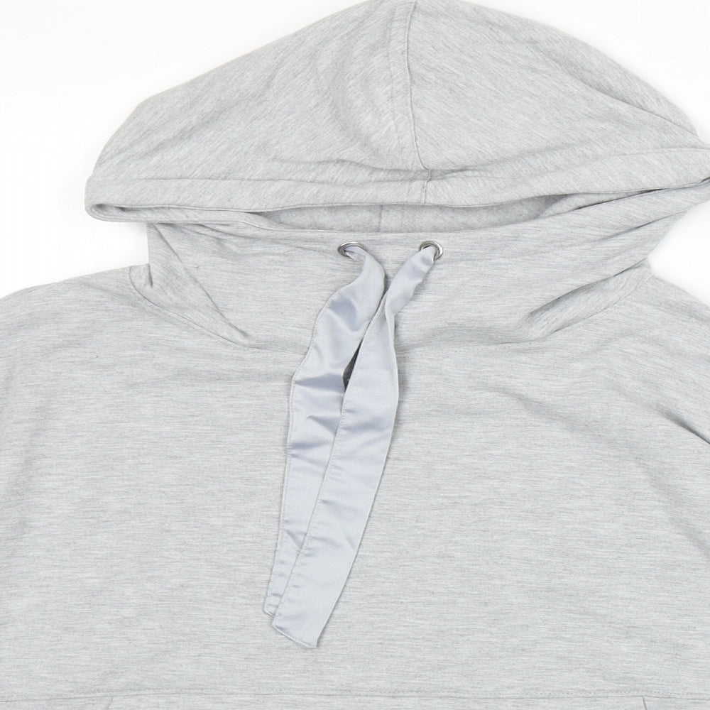 Nutmeg Womens Grey Polyester Pullover Hoodie Size 12 Pullover