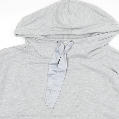 Nutmeg Womens Grey Polyester Pullover Hoodie Size 12 Pullover