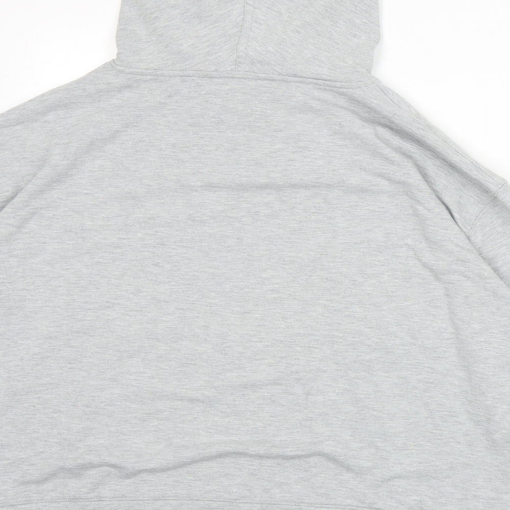 Nutmeg Womens Grey Polyester Pullover Hoodie Size 12 Pullover