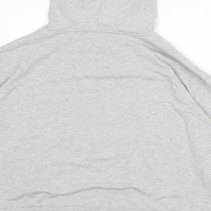 Nutmeg Womens Grey Polyester Pullover Hoodie Size 12 Pullover