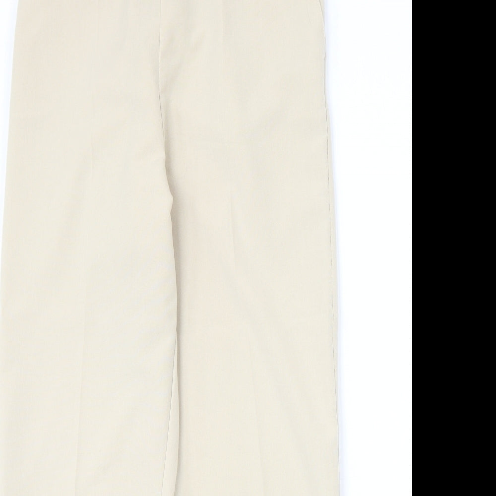 Womens UK Size 14 Preworn Regular Fit  Beige Trousers