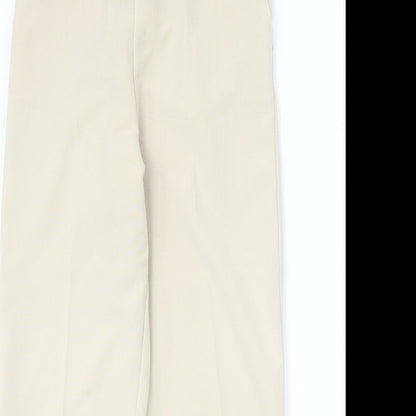 Womens UK Size 14 Preworn Regular Fit  Beige Trousers