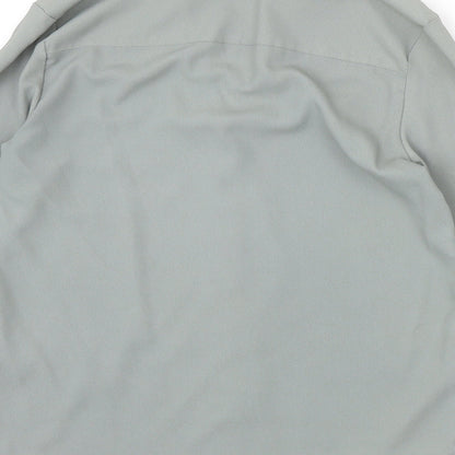 Womens UK Size 6 H&M Green Basic Button-Up