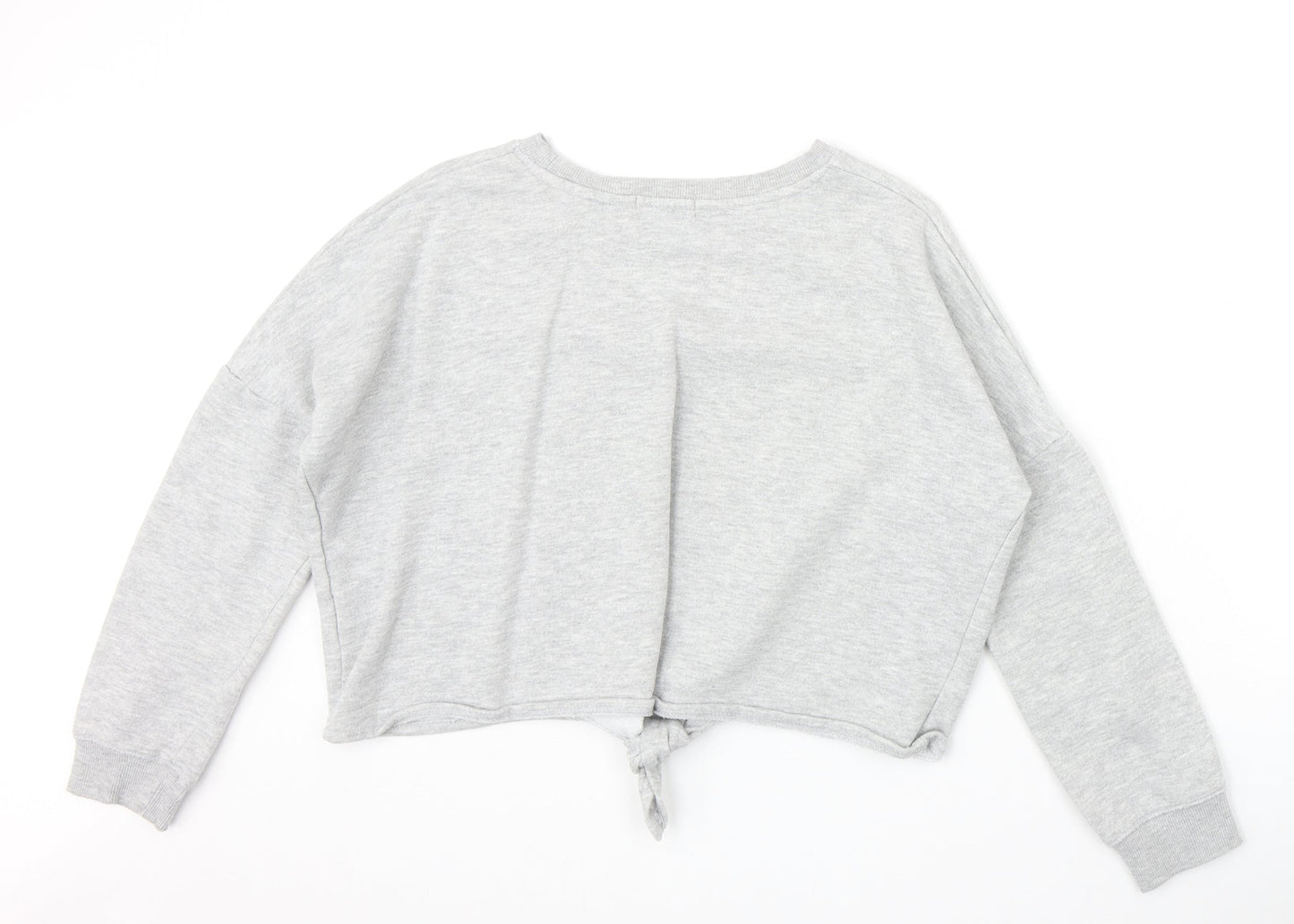 primar Womens Grey Polyester Pullover Sweatshirt Size 4 Pullover - Dreamer Knot Front