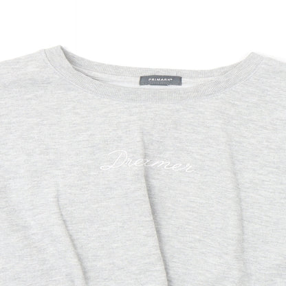 primar Womens Grey Polyester Pullover Sweatshirt Size 4 Pullover - Dreamer Knot Front