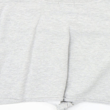 primar Womens Grey Polyester Pullover Sweatshirt Size 4 Pullover - Dreamer Knot Front