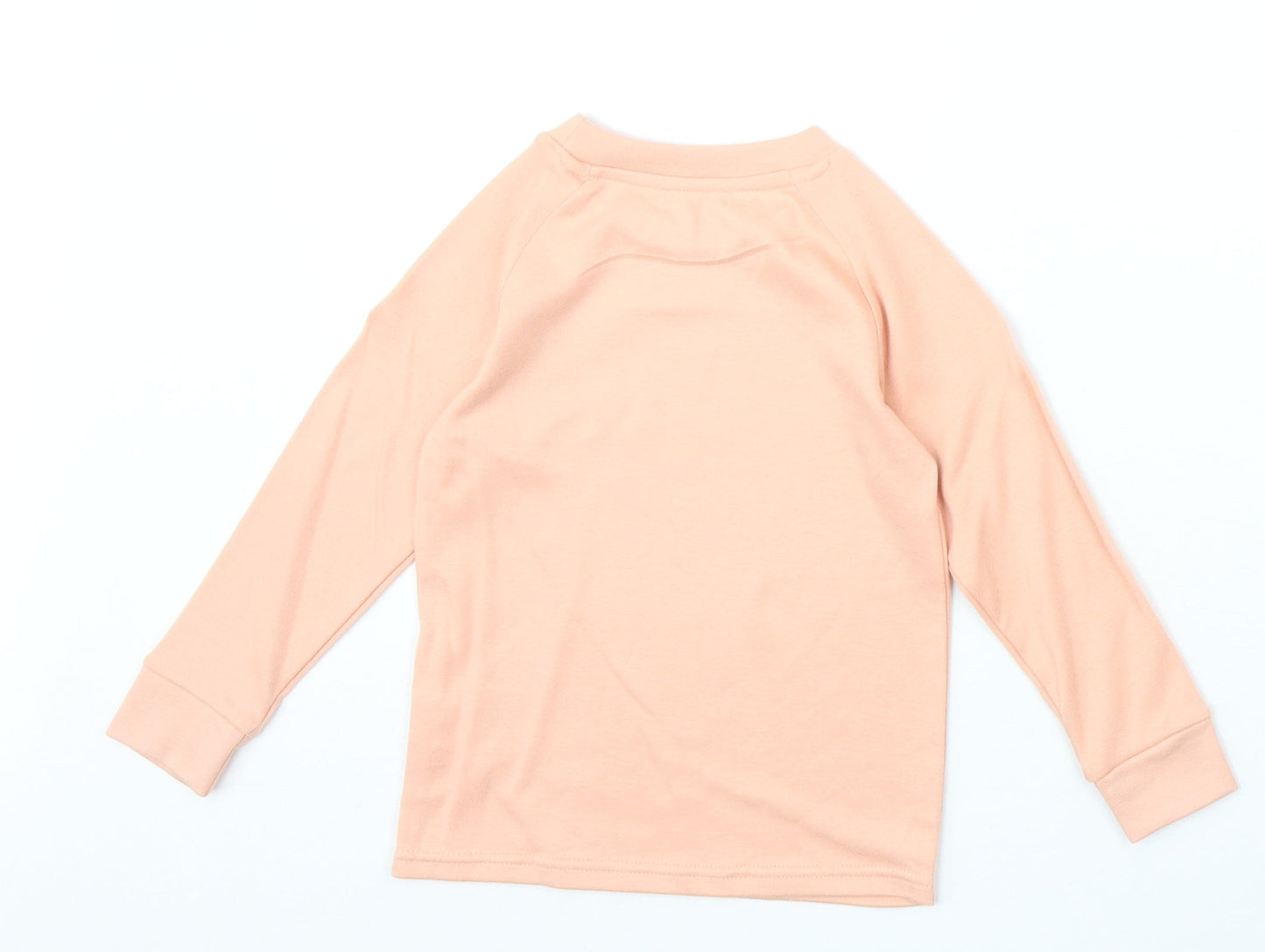 Preworn Girls Pink 100% Cotton Pullover Sweatshirt Size 2-3 Years Pullover