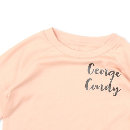 Preworn Girls Pink 100% Cotton Pullover Sweatshirt Size 2-3 Years Pullover