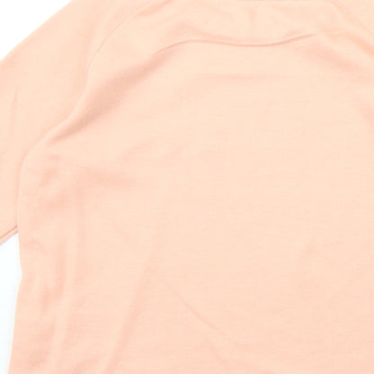 Preworn Girls Pink 100% Cotton Pullover Sweatshirt Size 2-3 Years Pullover