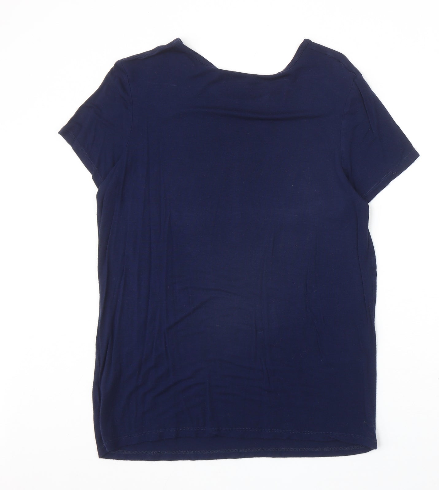 Womens UK Size 10 Dorothy Perkins Blue Basic T-Shirt