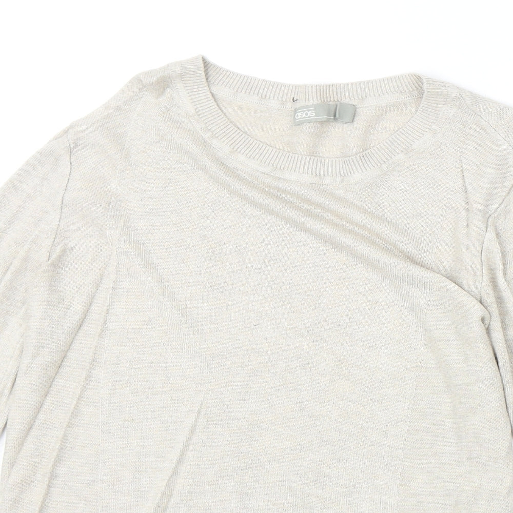 Womens UK Size 8 ASOS Beige Pullover Jumper