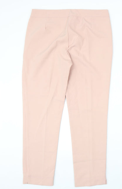 Womens UK Size 2XL Made in Italy Regular Fit Chino Pink Trousers