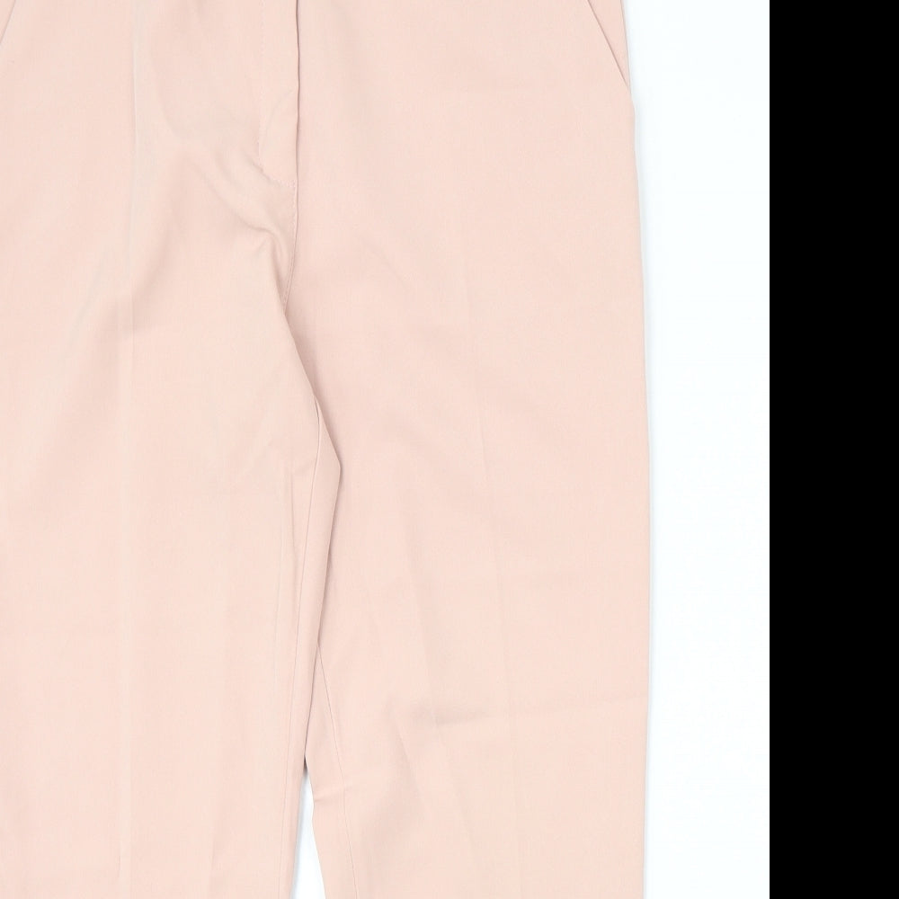 Womens UK Size 2XL Made in Italy Regular Fit Chino Pink Trousers