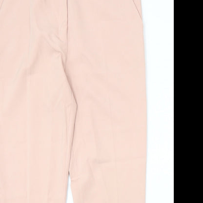 Womens UK Size 2XL Made in Italy Regular Fit Chino Pink Trousers