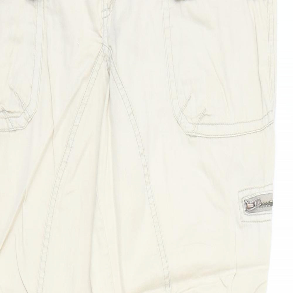 Womens UK Size 34 in Jackpot Regular Fit  Beige Trousers