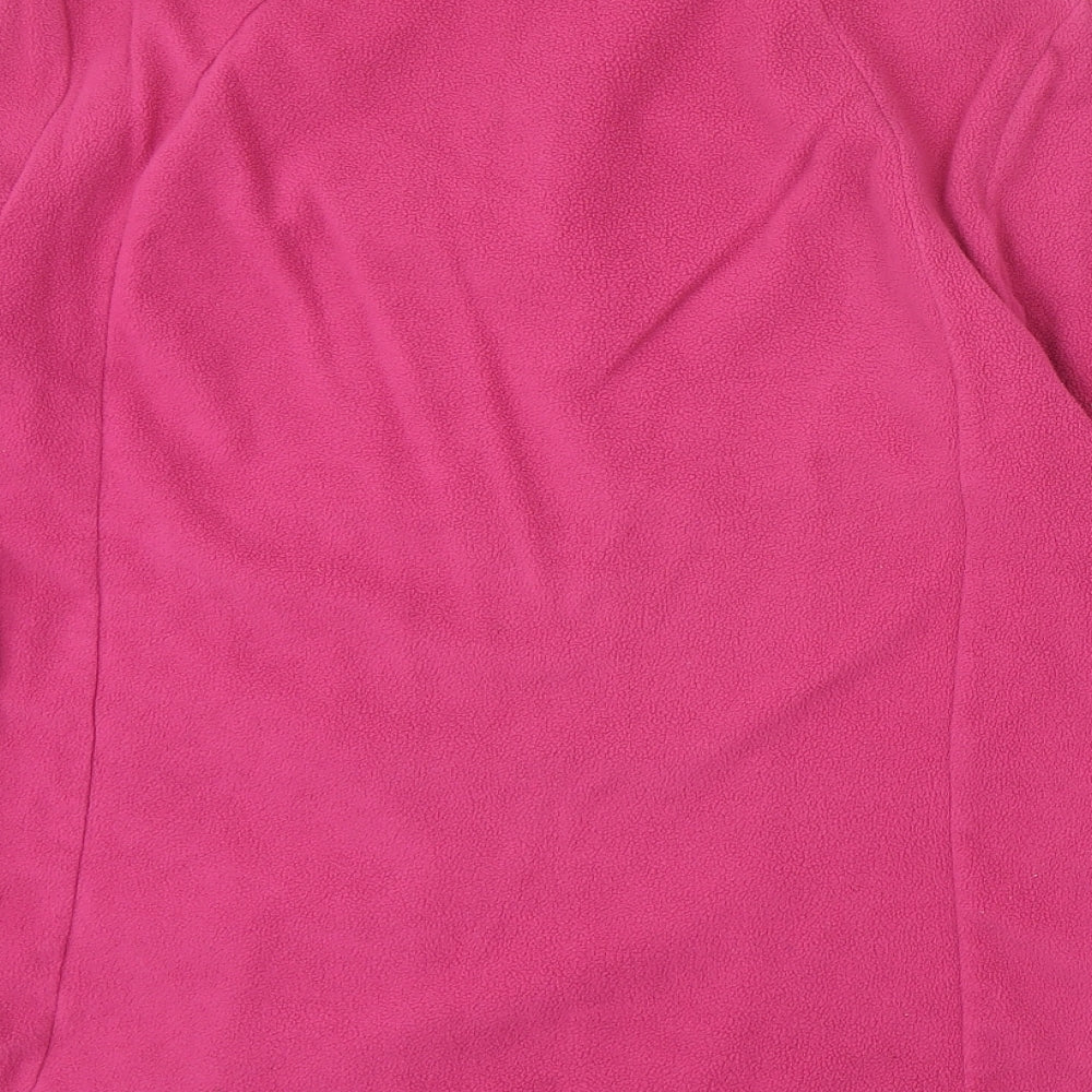 Quechua Womens Pink Polyester Pullover Sweatshirt Size L Zip