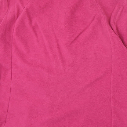 Quechua Womens Pink Polyester Pullover Sweatshirt Size L Zip