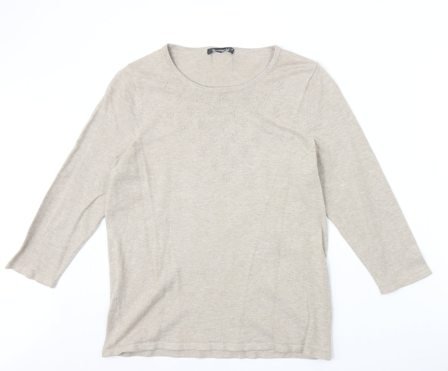Womens UK Size S Bonmarché Grey Pullover Jumper