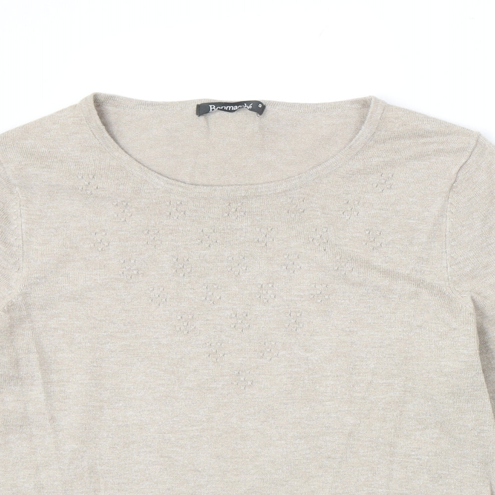 Womens UK Size S Bonmarché Grey Pullover Jumper