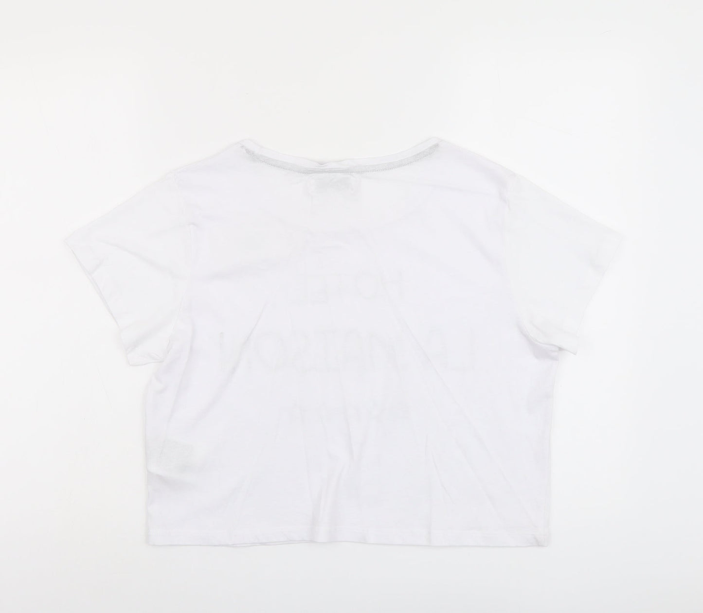 Womens UK Size L Brave Soul White Basic T-Shirt