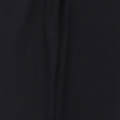 Womens UK Size 10 Papaya Regular Fit Chino Black Trousers
