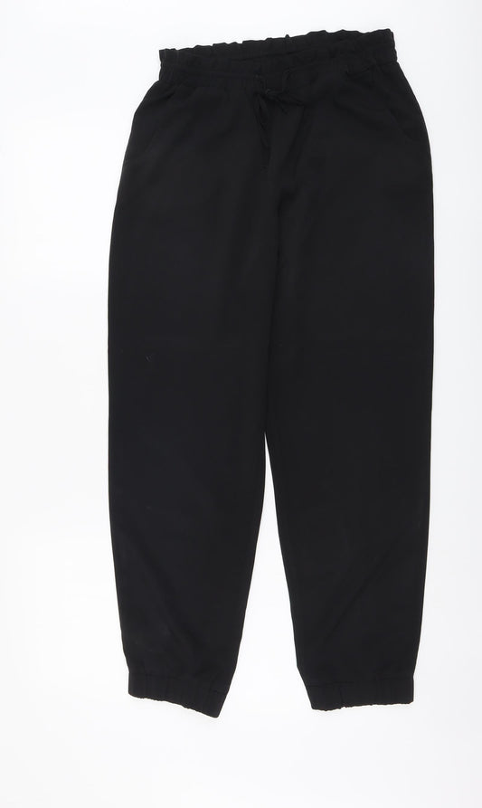 Womens UK Size 8 Papaya Regular Fit  Black Trousers