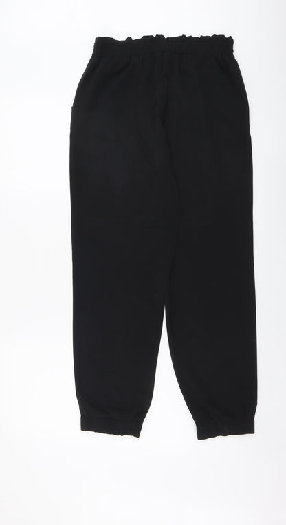 Womens UK Size 8 Papaya Regular Fit  Black Trousers