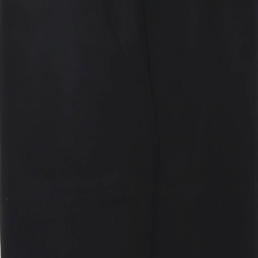 Womens UK Size 8 Papaya Regular Fit  Black Trousers