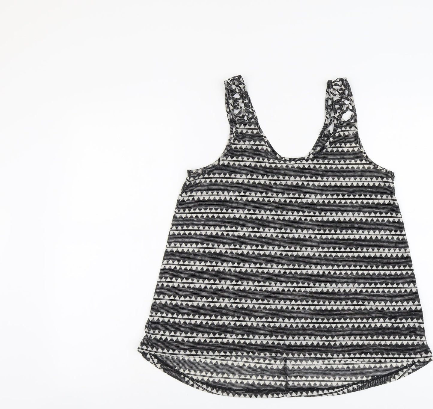 Womens UK Size S H&M Black Basic Tank