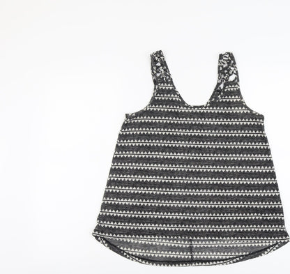 Womens UK Size S H&M Black Basic Tank