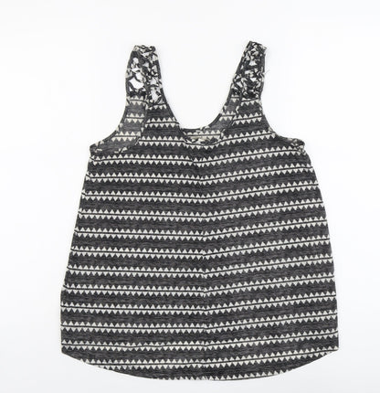 Womens UK Size S H&M Black Basic Tank