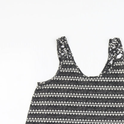 Womens UK Size S H&M Black Basic Tank