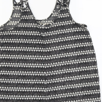 Womens UK Size S H&M Black Basic Tank