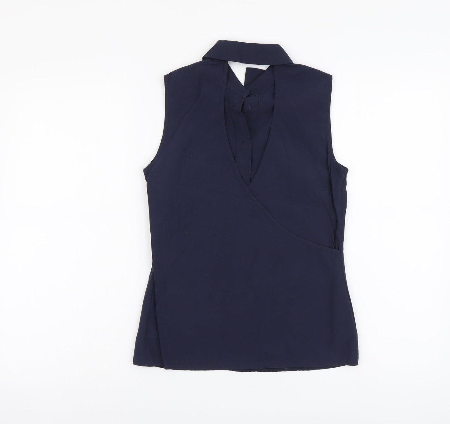 Womens UK Size 4 Atmosphere Blue Basic Tank