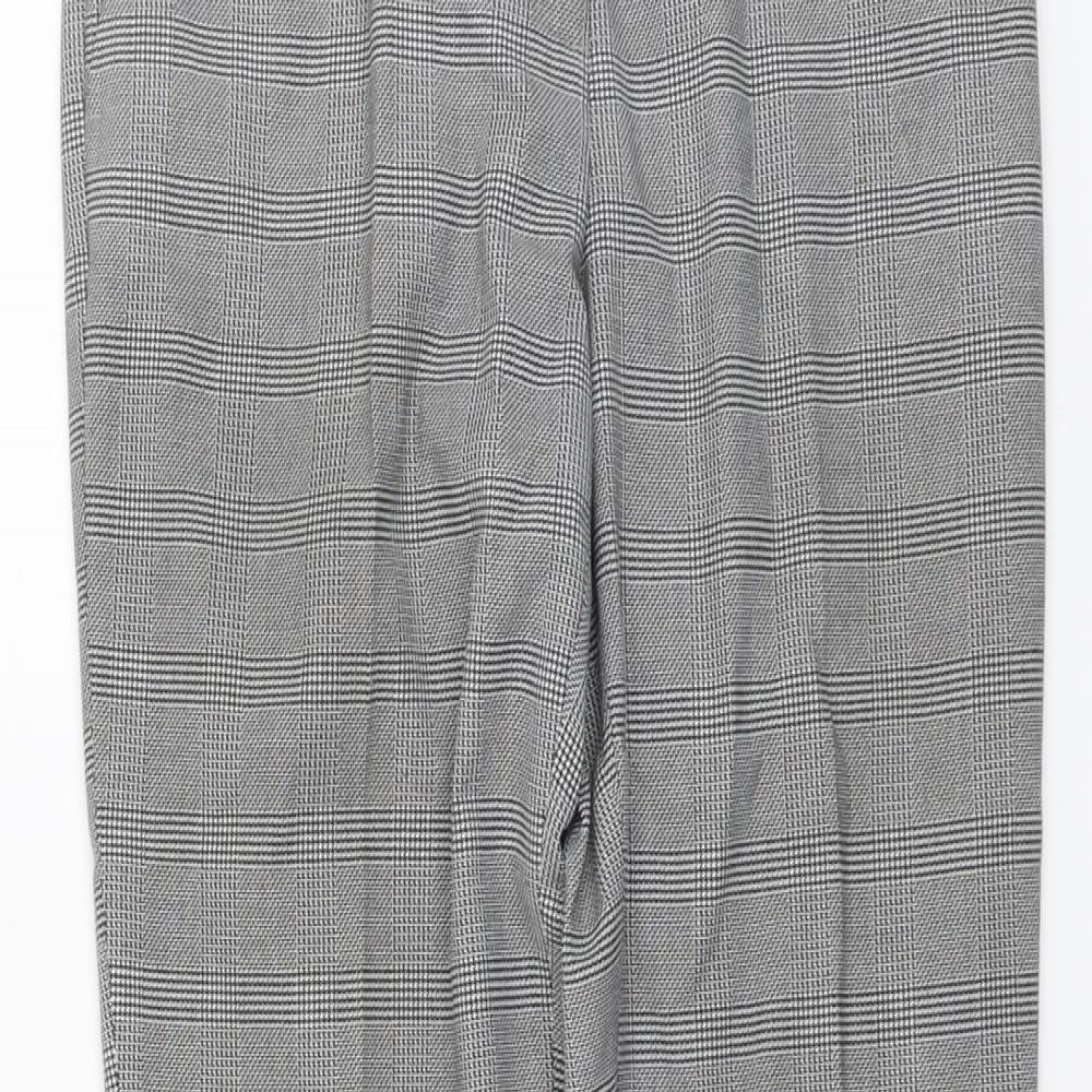 Womens UK Size 6 H&M Regular Fit Chino Grey Trousers