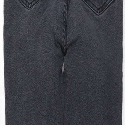 New Look Womens Grey Cotton Skinny Jeans Size 8 L27 in Regular Button