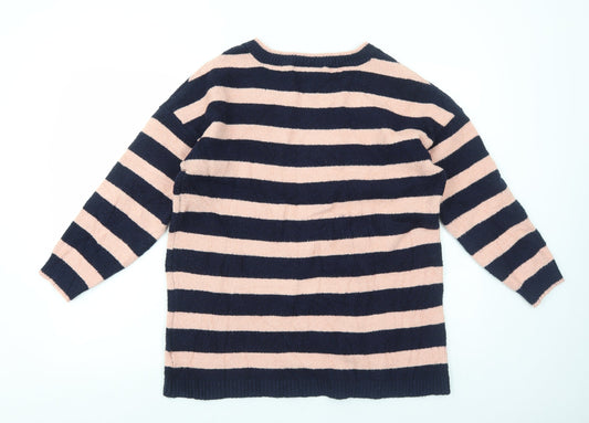 Womens UK Size L Nina Leonard Blue Pullover Jumper