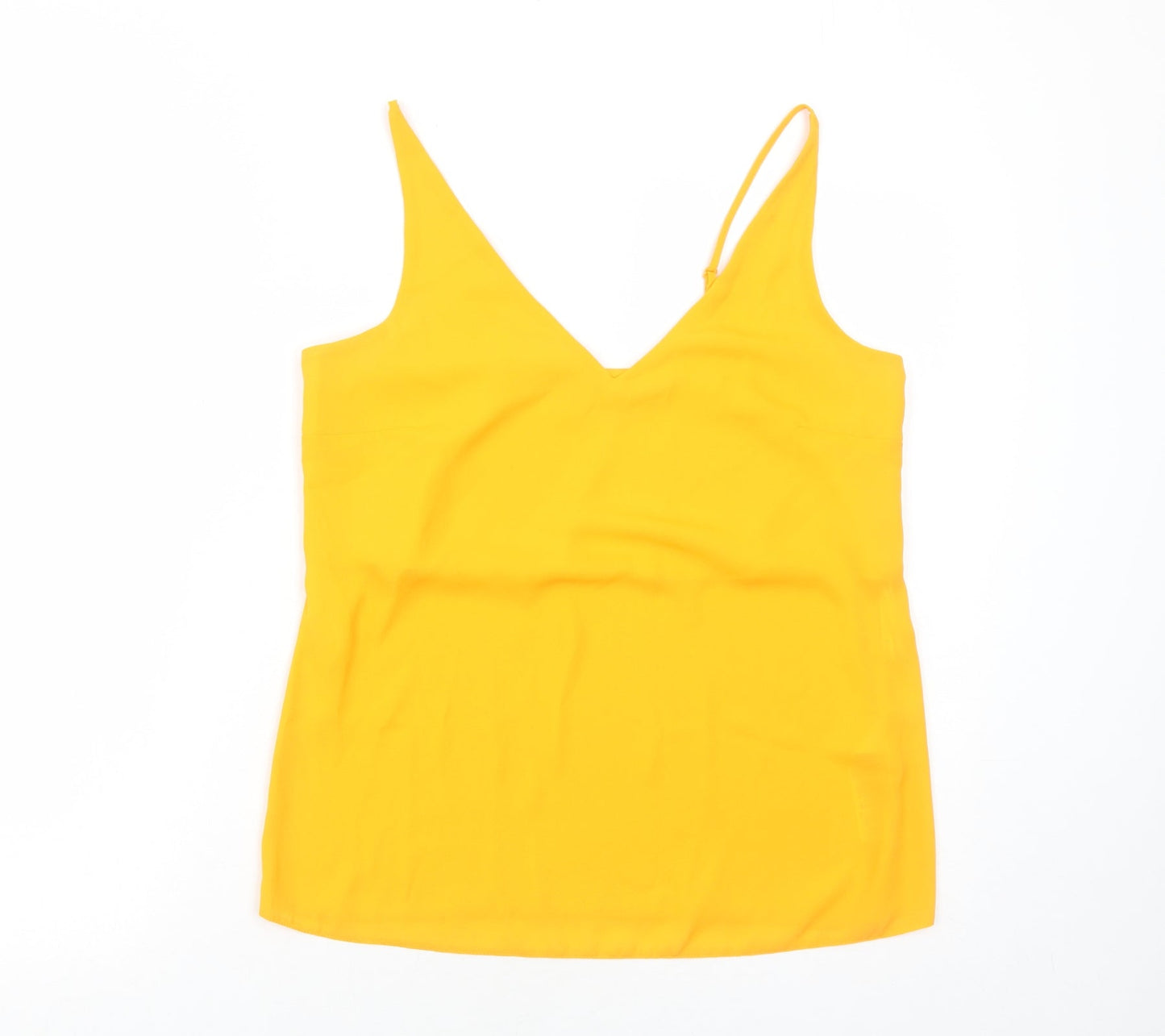 Womens UK Size 10 Dorothy Perkins Orange Basic Tank