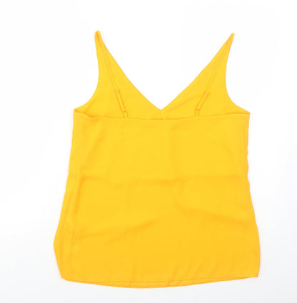 Womens UK Size 10 Dorothy Perkins Orange Basic Tank