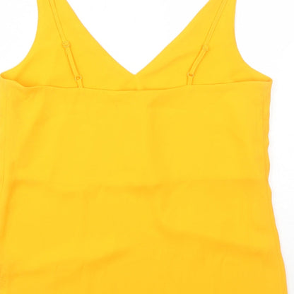 Womens UK Size 10 Dorothy Perkins Orange Basic Tank