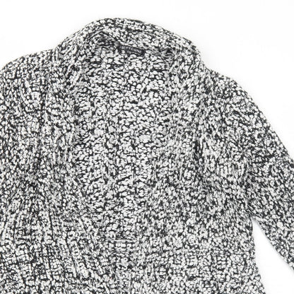 Firebrand Womens White Collared Acrylic Pullover Jumper Size M