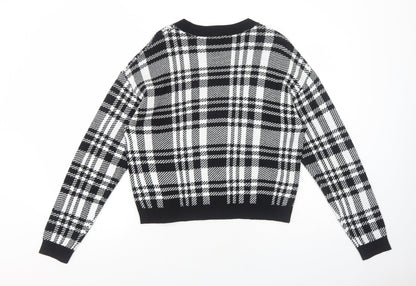 Womens UK Size M H&M Black Pullover Jumper