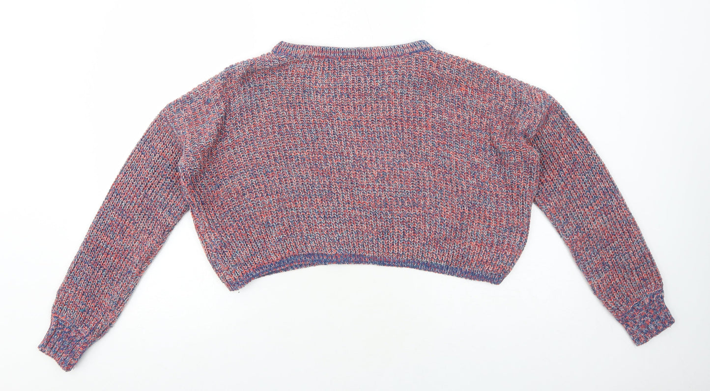 Womens UK Size S Sparkle & Fade Multicoloured Pullover Jumper