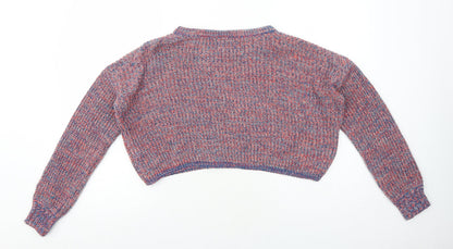 Womens UK Size S Sparkle & Fade Multicoloured Pullover Jumper