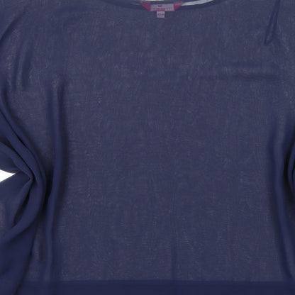 Womens UK Size 16 Together Blue Basic Blouse
