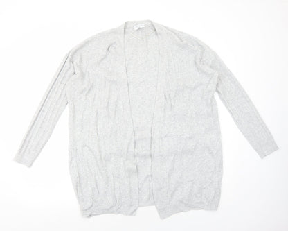 Womens UK Size M Papaya Grey Cardigan Jumper