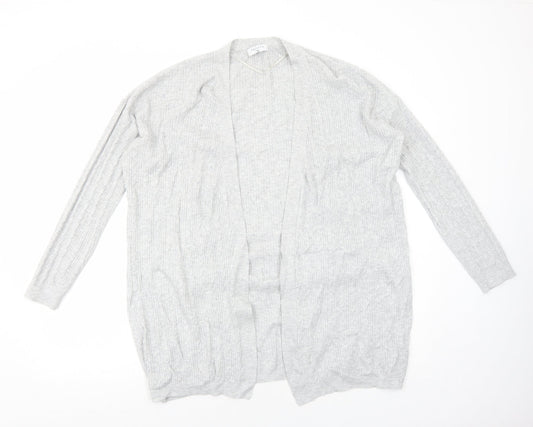 Womens UK Size M Papaya Grey Cardigan Jumper