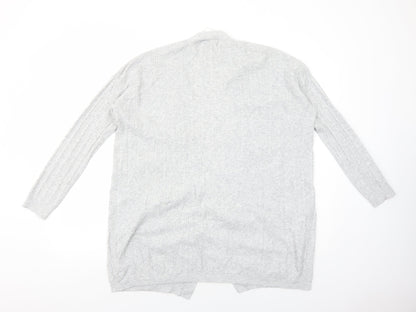 Womens UK Size M Papaya Grey Cardigan Jumper