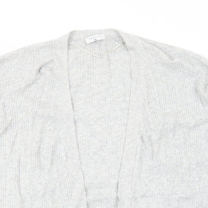 Womens UK Size M Papaya Grey Cardigan Jumper