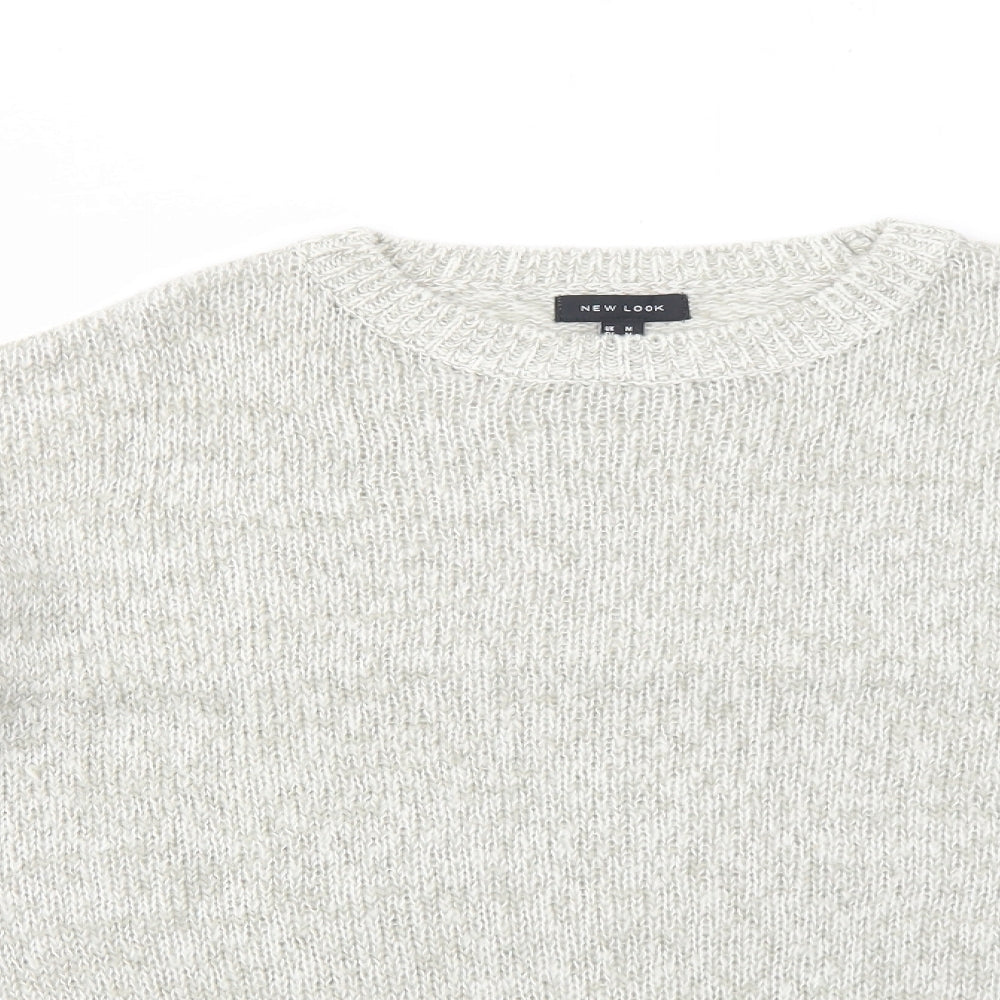 Womens UK Size M New Look Grey Pullover Jumper